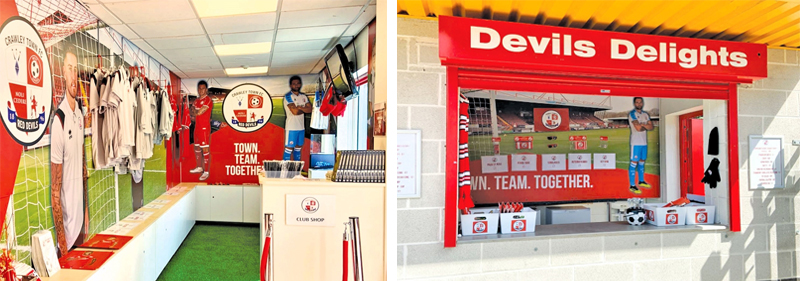From field to food, signs and graphics help venues showcase their brand and merchandise.